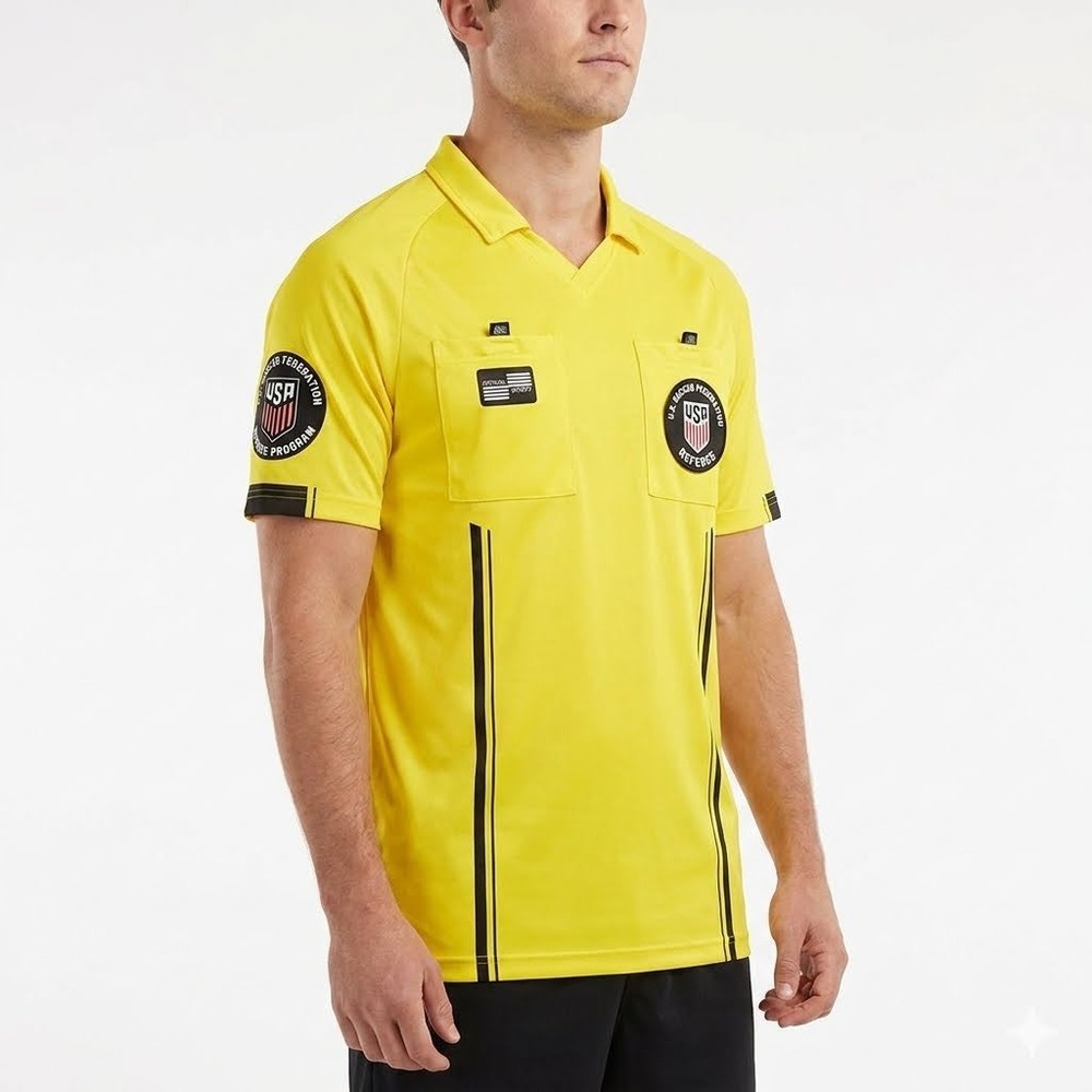 Official Sports US Soccer Federation Referee Jersey Yellow Men's‎ Medium USSF